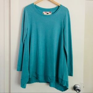 NWT Cupio teal teallagoon sweater size L